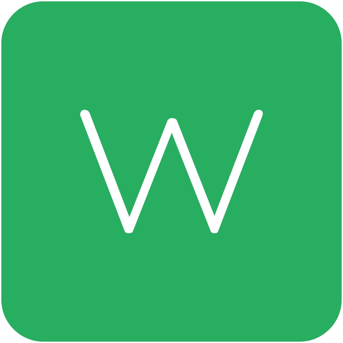 w icon