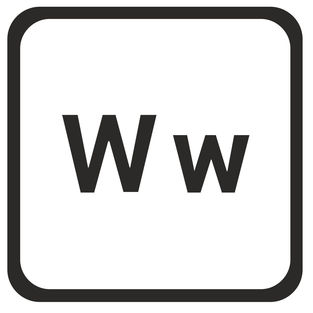 w icon