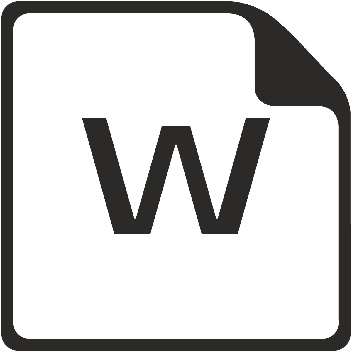 w icon