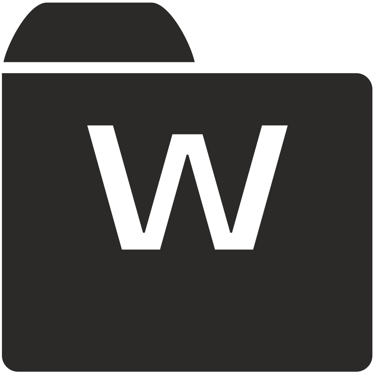 w icon