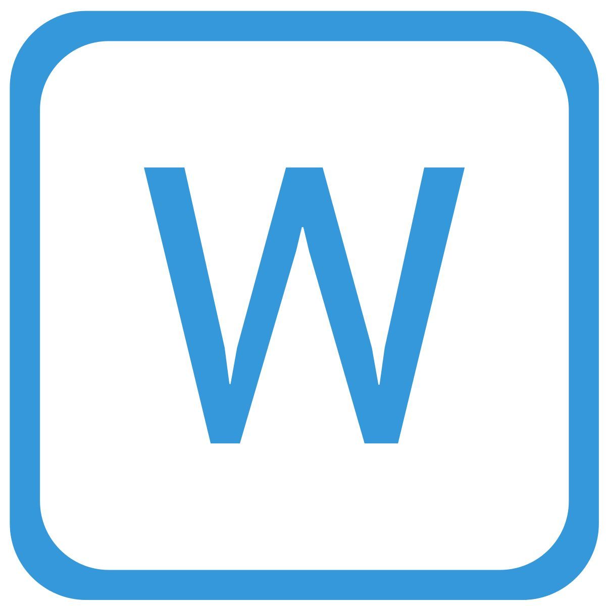 w icon