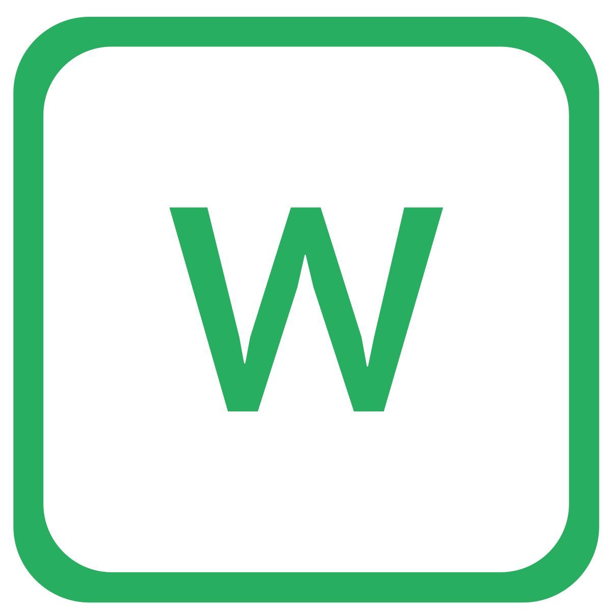 w icon