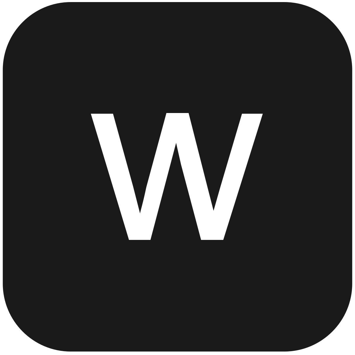 w icon