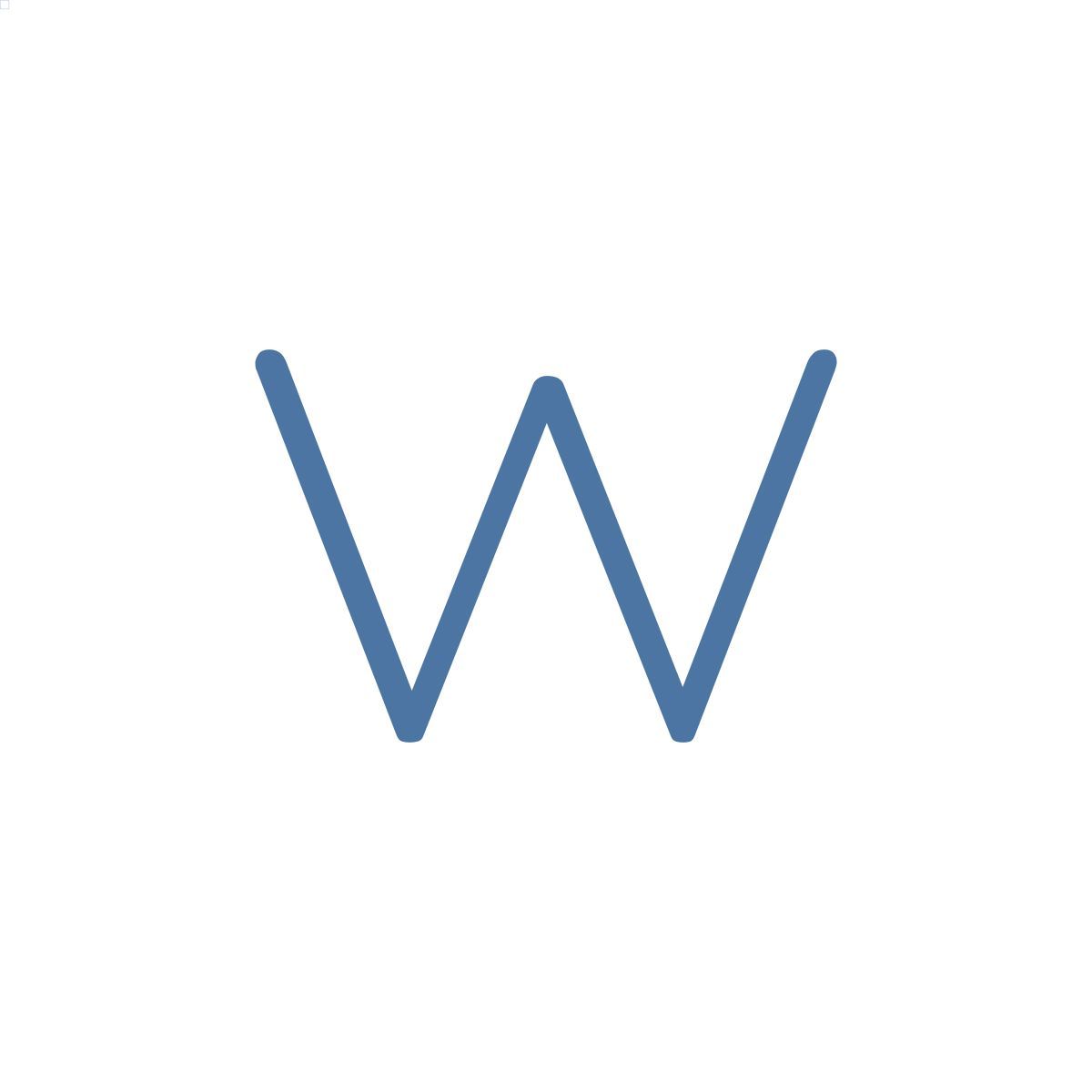 w icon