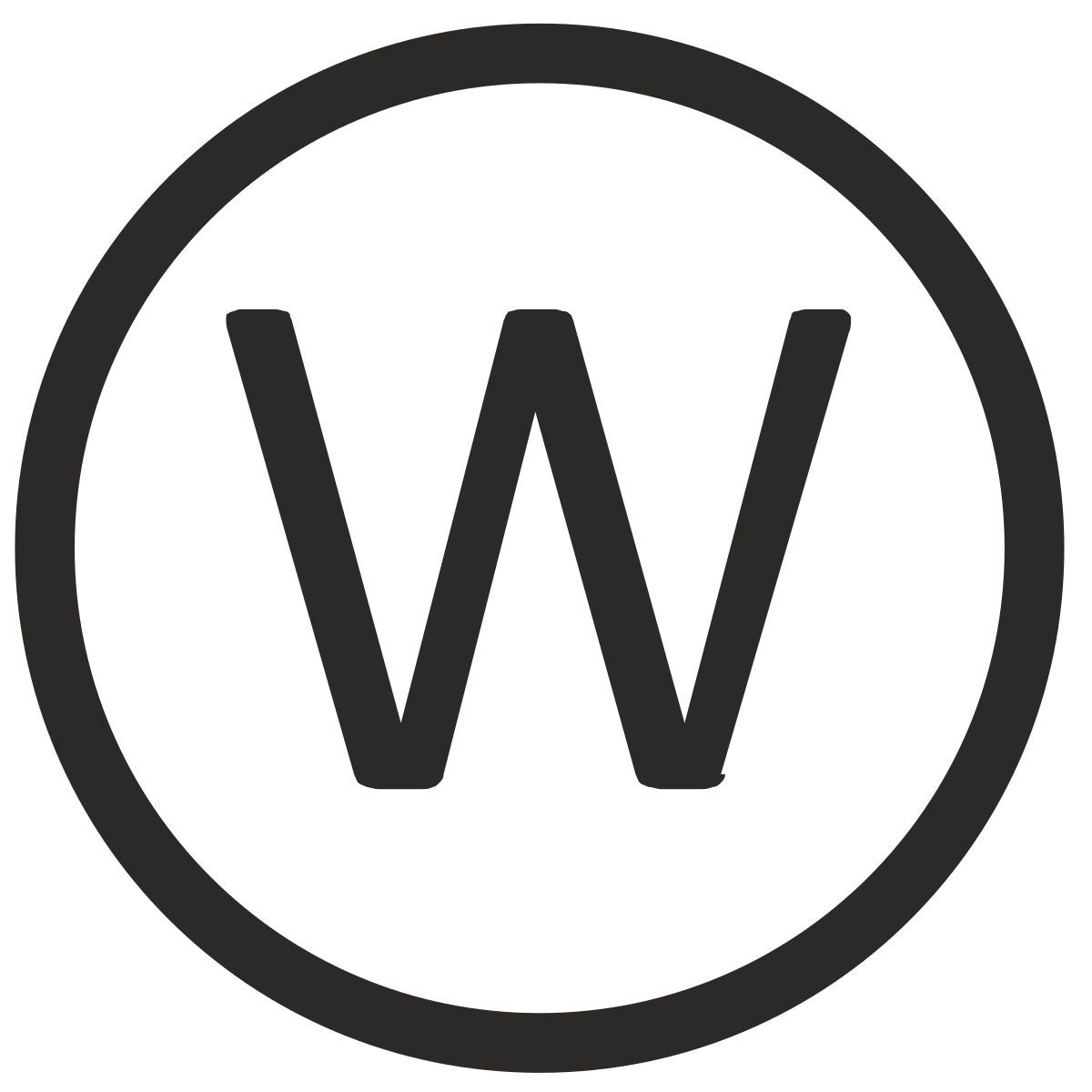 w icon
