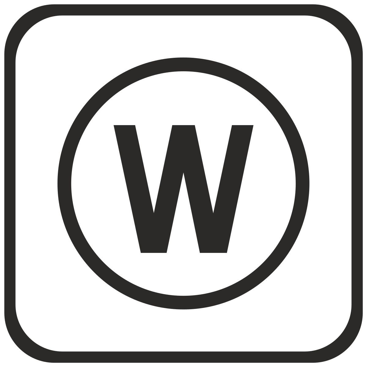 w icon