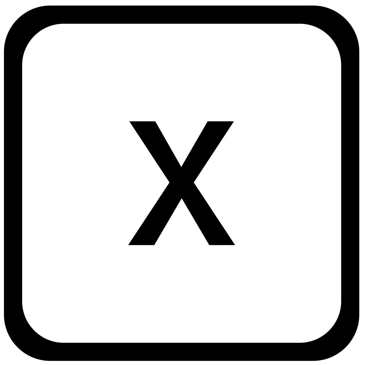 x icon