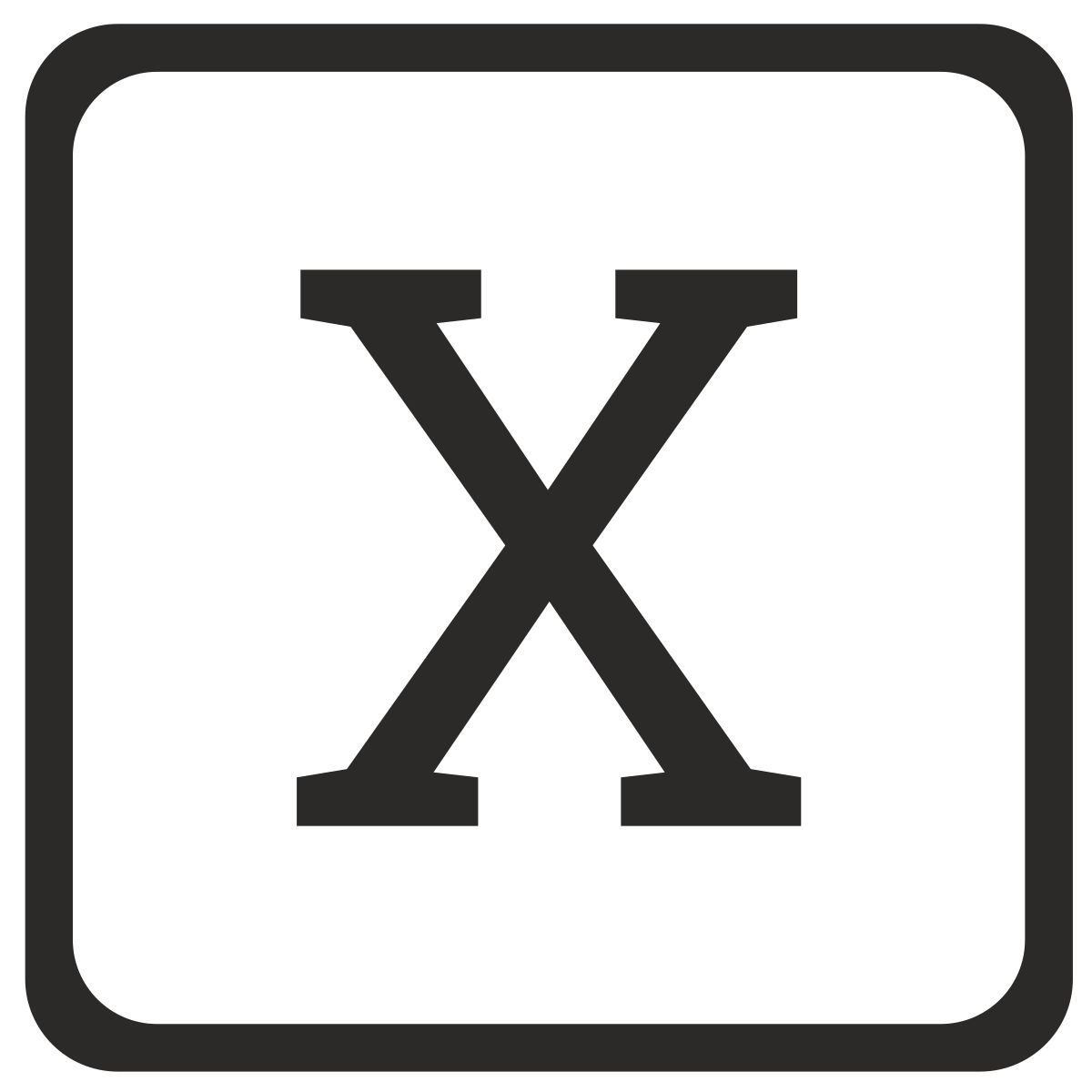 x icon