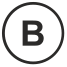 B icon