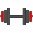 external Dumbbell-two-colors-icons-others-inmotus-design icon