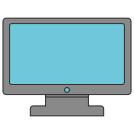external Monitor-two-colors-icons-others-inmotus-design icon