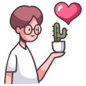 external cactus-about-love-others-maxicons icon