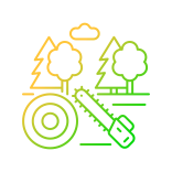 external Forest-land-types-others-papa-vector icon