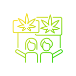 external Marijuana-Legalization-Demonstration-cannabis-others-papa-vector icon