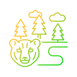external Taiga-land-types-others-papa-vector icon
