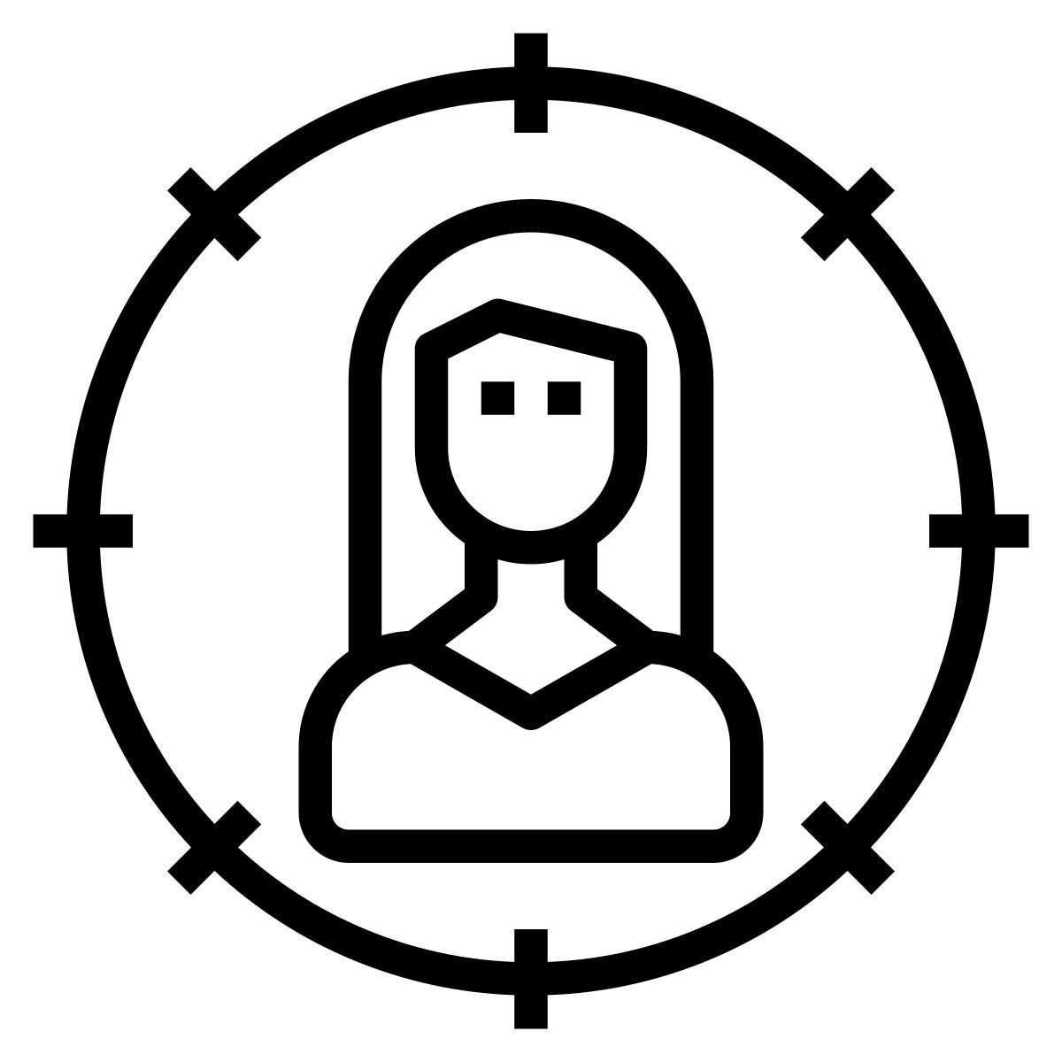 立っている女性 icon