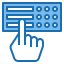 external braille-communication-blue-others-phat-plus icon