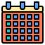 external calendar-gym-color-line-others-phat-plus icon