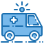 external car-medical-and-hospital-blue-others-phat-plus icon