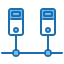 external connection-network-and-database-blue-others-phat-plus icon