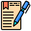 external contract-document-color-line-others-phat-plus icon