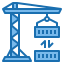external crane-warehouse-blue-others-phat-plus icon