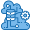 external information-cloud-system-blue-others-phat-plus icon
