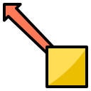 external arrow-directions-color-line-others-phat-plus-4 icon