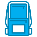 external bag-education-and-learning-blue-others-phat-plus icon