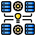 external bigdata-iintelligent-center-color-line-others-phat-plus icon