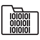 external binary-data-management-outline-others-phat-plus icon