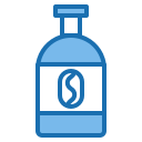 external bottle-coffee-shop-blue-others-phat-plus icon