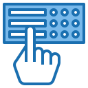 external braille-communication-blue-others-phat-plus icon