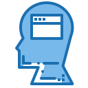 external browser-human-mind-blue-others-phat-plus icon