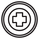 external buttom-medical-and-healthcare-outline-others-phat-plus icon