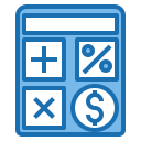 external calculator-money-blue-others-phat-plus icon