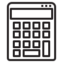 external calculator-shopping-and-e-commerce-outline-others-phat-plus icon
