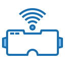 external camera-network-and-database-blue-others-phat-plus icon