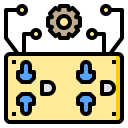 external circuit-smart-city-color-line-others-phat-plus icon