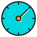 external clock-mobile-function-color-line-others-phat-plus icon