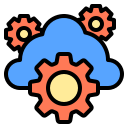 external cloud-digital-leaning-color-line-others-phat-plus icon