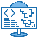 external coding-web-design-and-development-blue-others-phat-plus icon