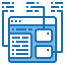 external communication-programming-blue-others-phat-plus-4 icon