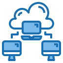 external computing-cloud-system-blue-others-phat-plus icon