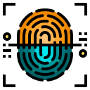 external fingerprint-biometric-color-line-others-phat-plus icon