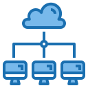 external information-cloud-system-blue-others-phat-plus-4 icon