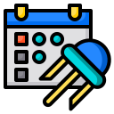 external technology-calendardate-color-line-others-phat-plus icon