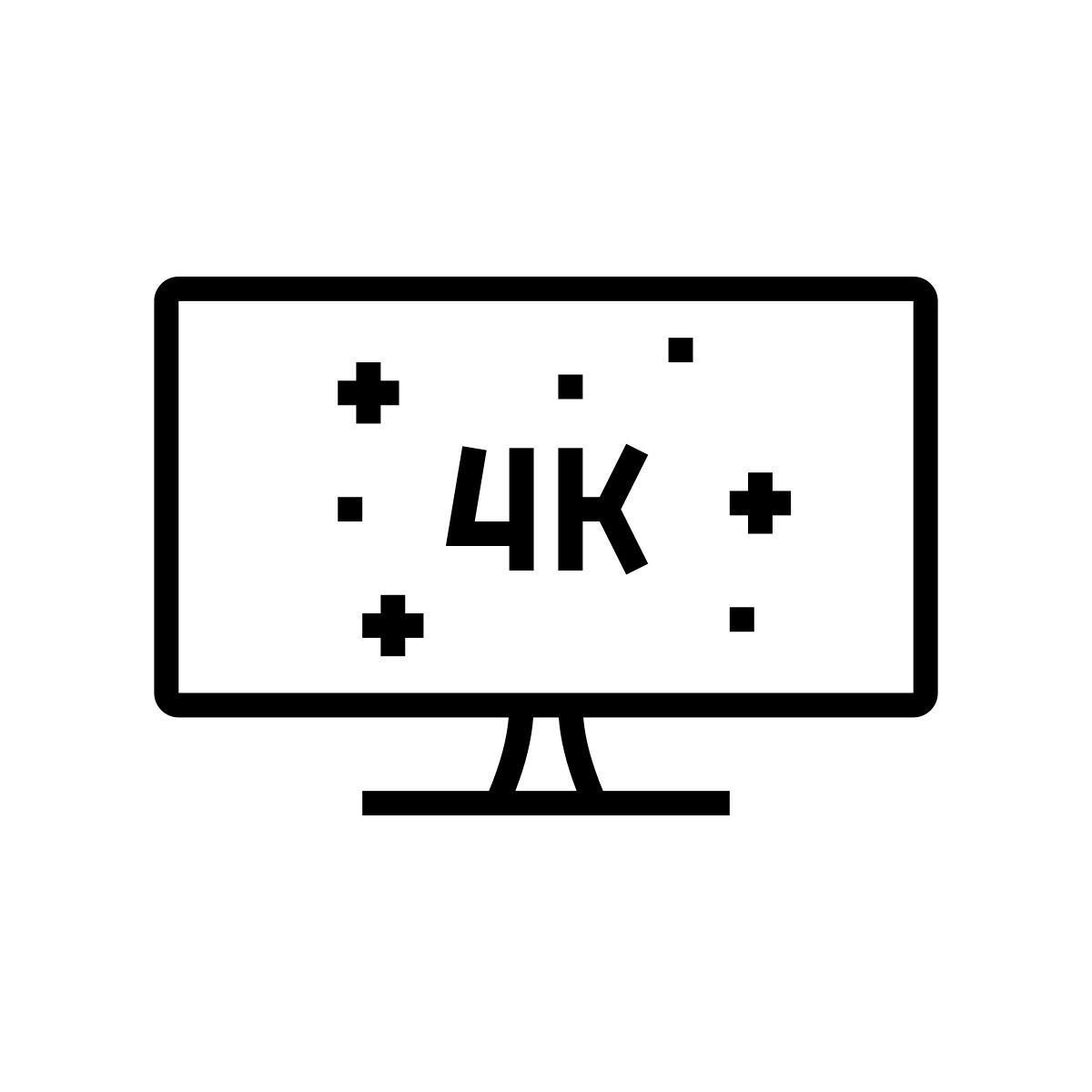 resolução de tela 4k icon