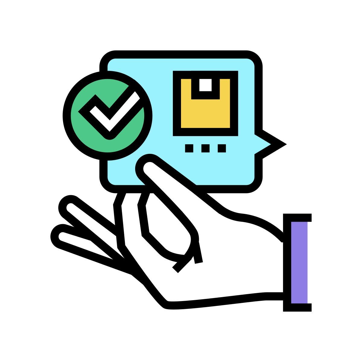 接受送货 icon