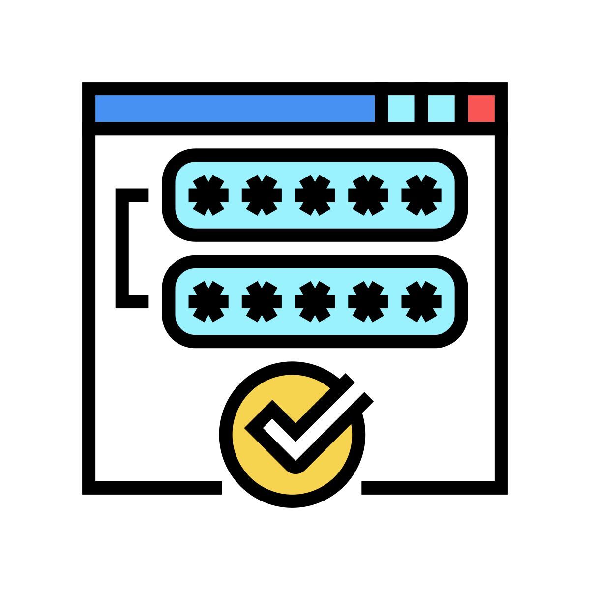 credenciais do usuário icon